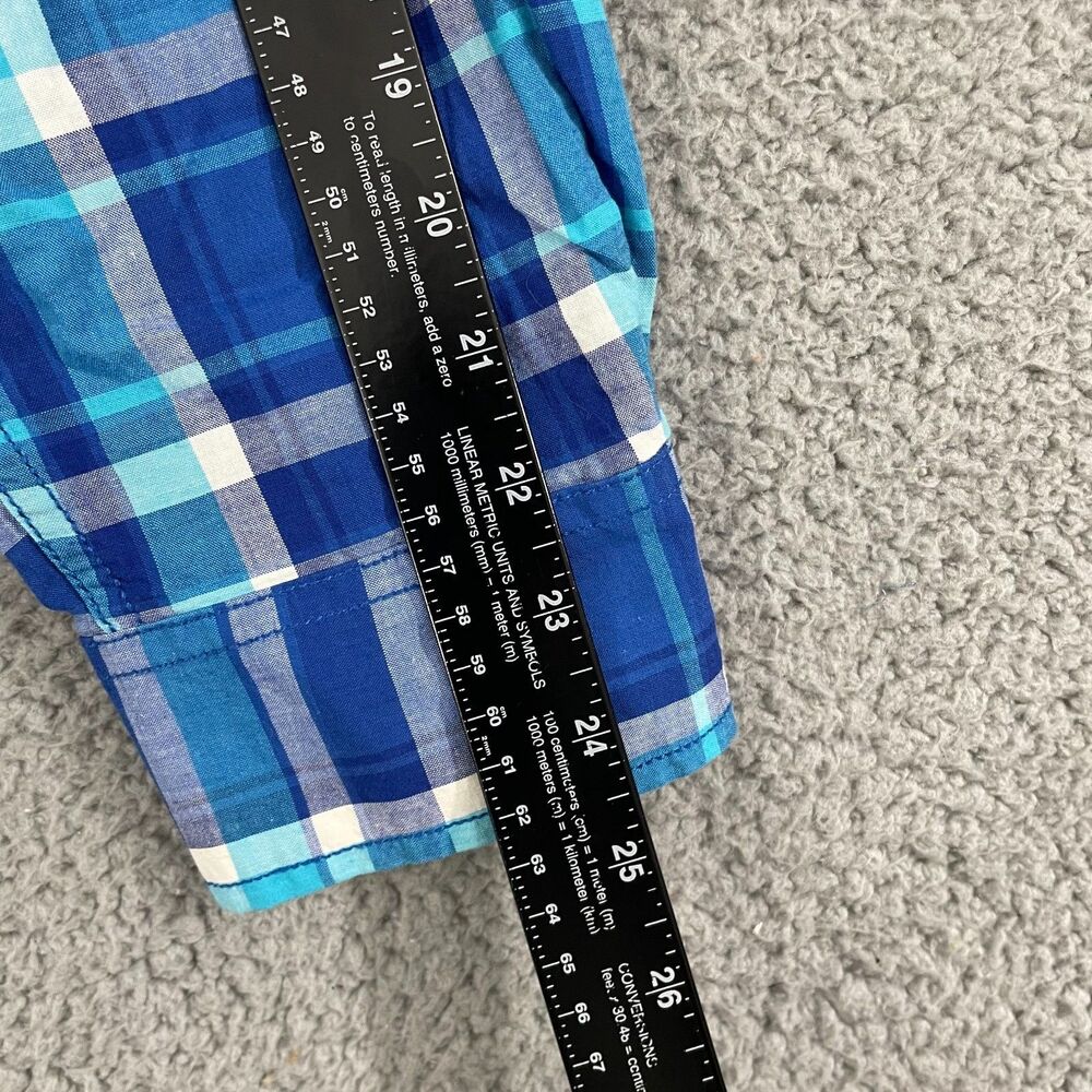 Club Room Shirt Men XL Blue Plaid Long Sleeve Button Down NWT - Picture 8 of 10
